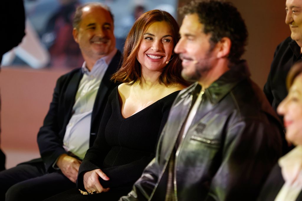 La actriz Miren Ibarguren durante la presentación de la película 'Aída'