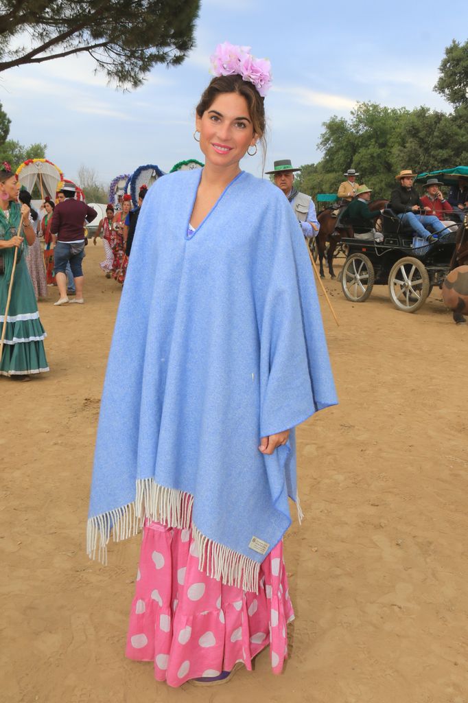 Lourdes Montes en la romería de El Rocío, 2018