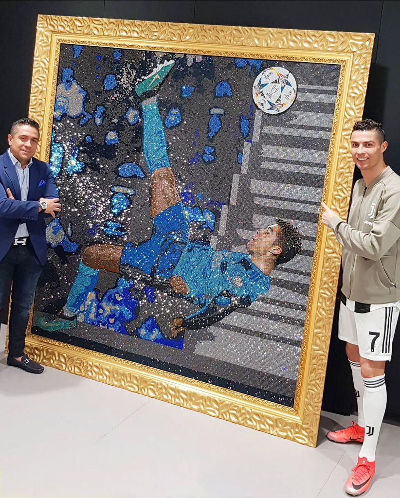 Mr. Bling ha colaborado con futbolistas como Cristiano Ronaldo 