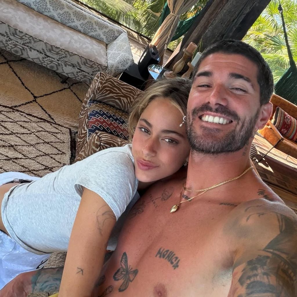 Rodrigo de Paul y Tini pasaron unas vacaciones en Tulum