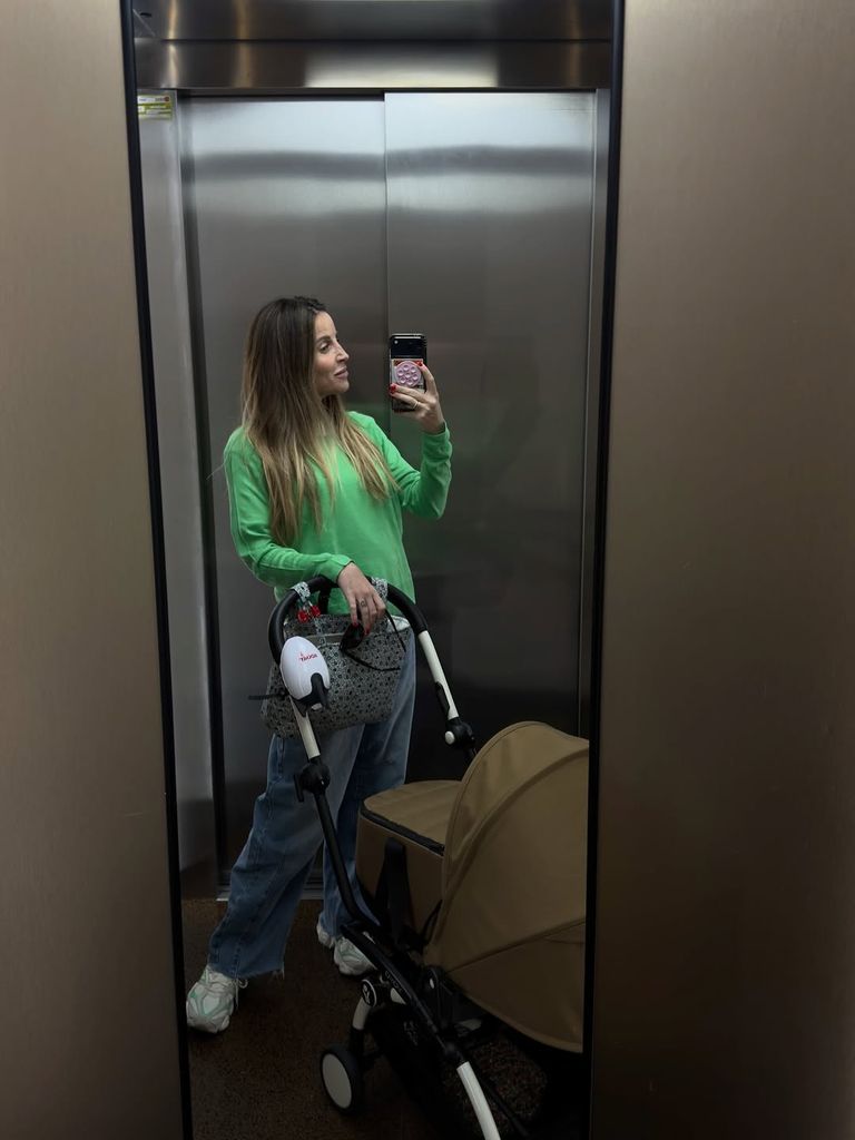 La 'influencer' con su bebé Covadonga