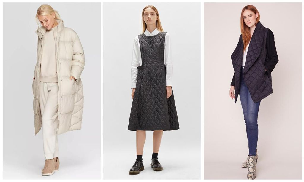 
Abrigo de Prologue, apron dress de Comme Des Garçons y chaleco de BB Dakota
