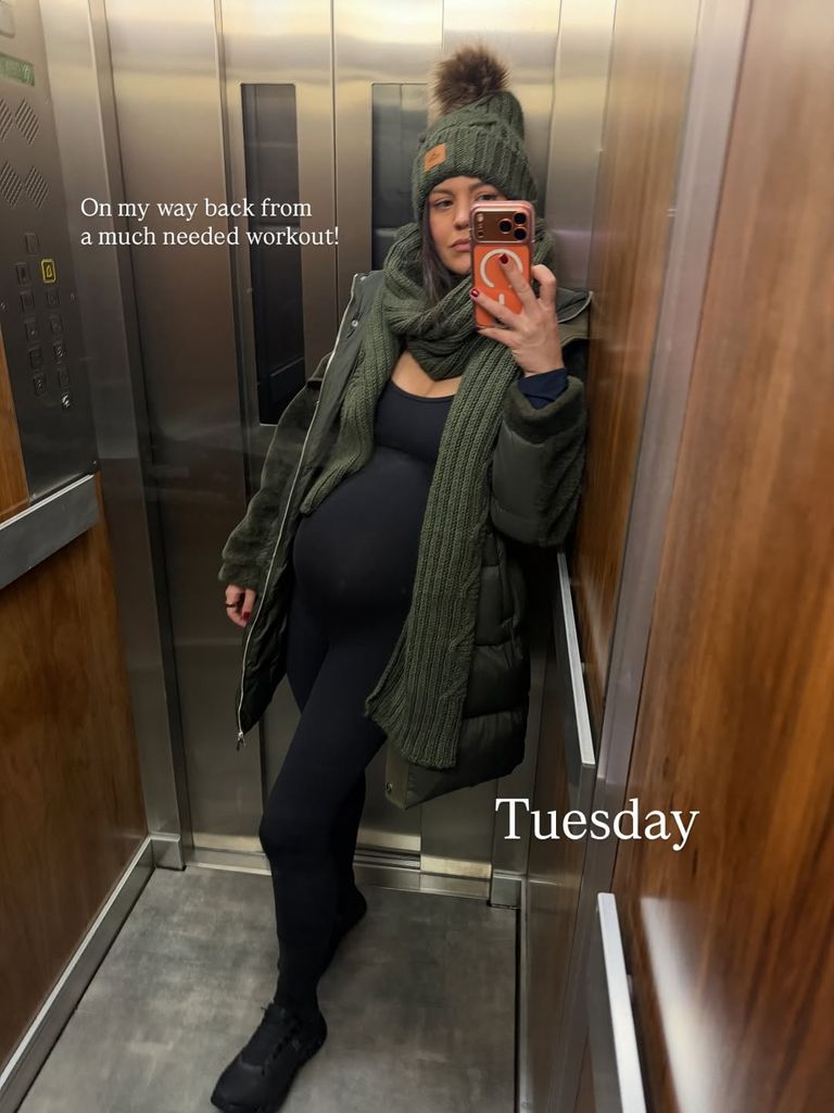 Los looks premamá de Isabelle Junot en invierno