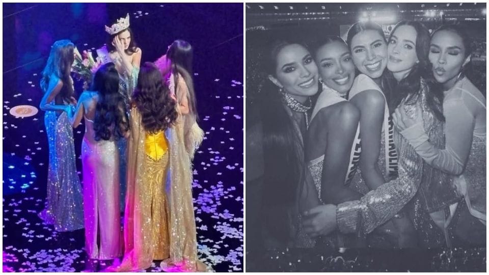 Fátima Bosch compartió estas fotos del día de su coronación como la representante de México, y se refirió a sus compañeras como sus 'reales'. 