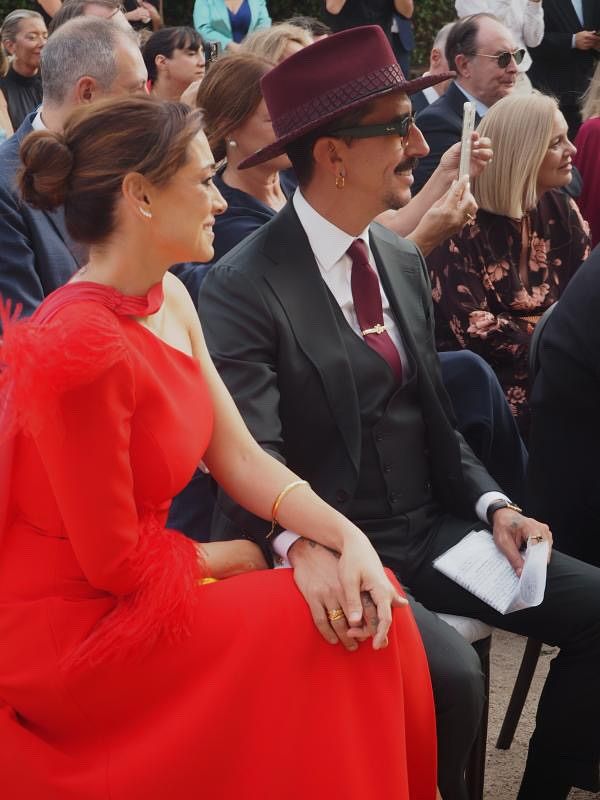 La pareja en la boda de Anni Frost y Sandra C. Guindal