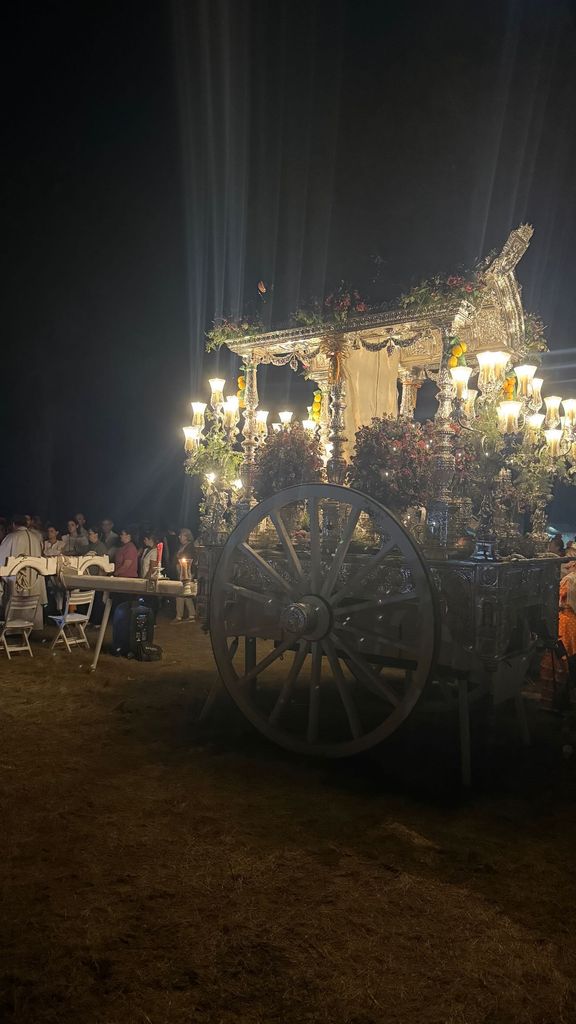 Imagen que ha compartido Lourdes Montes en el camino de El Rocío