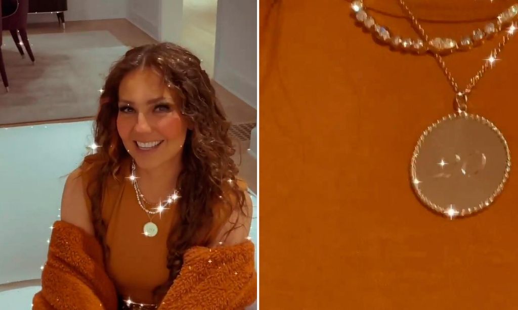 Thalía y Tommy Mottola