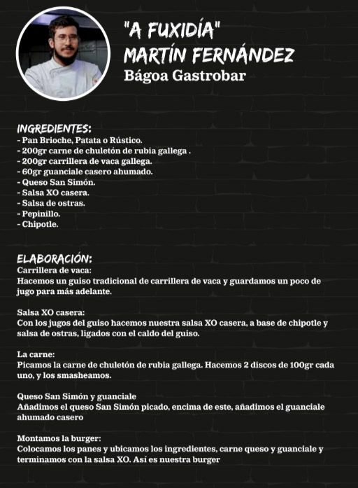 Receta hamburguesa A Fuxidia
