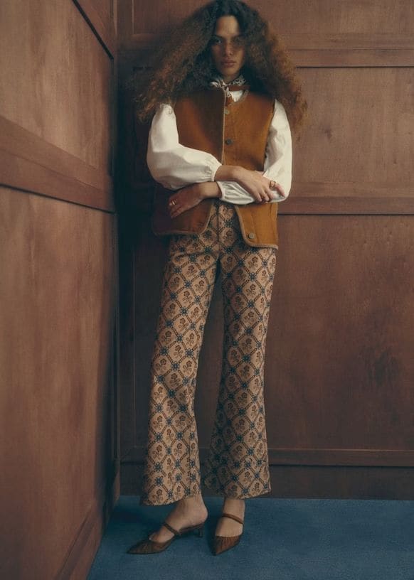 Pantalones estampados de Sézane