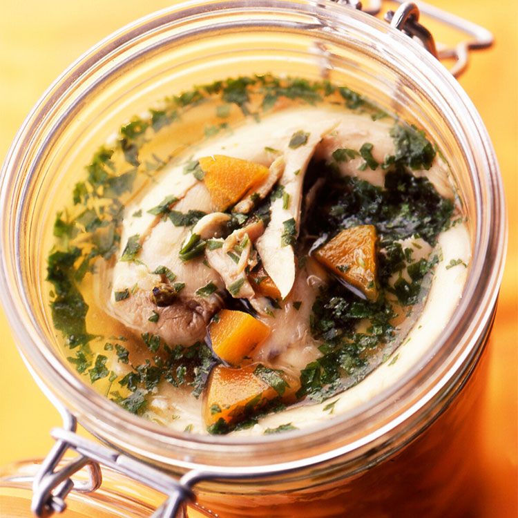 Conejo en escabeche de cilantro