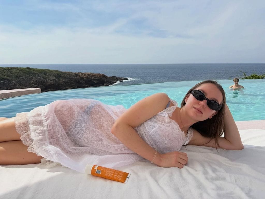 Alejandra de Hannover disfrutó de la belleza de las playas mexicanas.