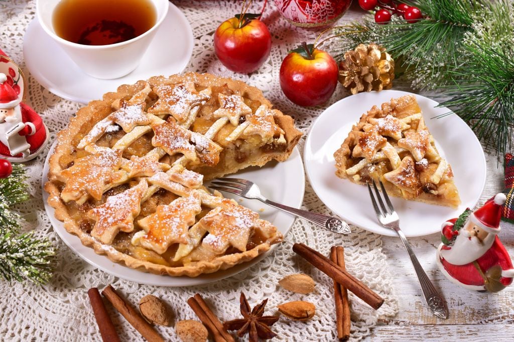 Apple pie, estilo navideño.