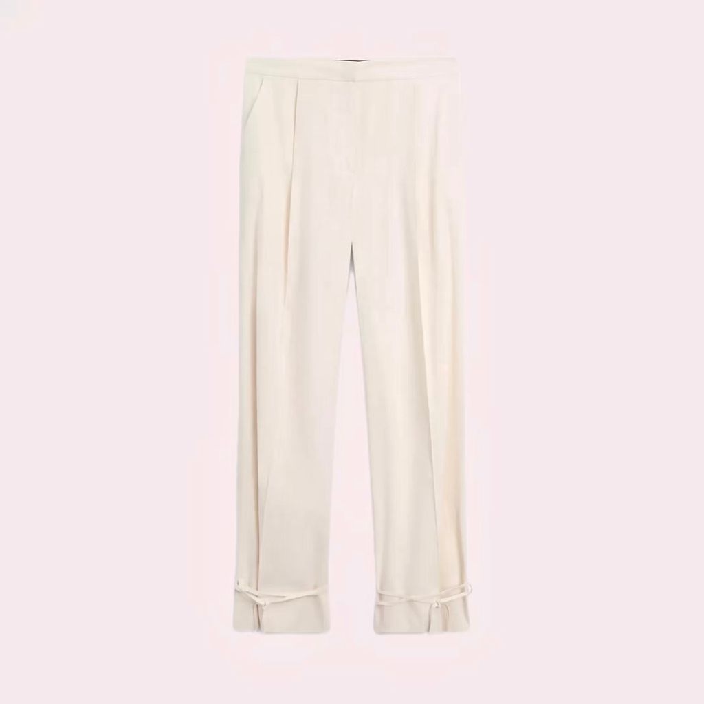 Pantalón fluido barrel fit