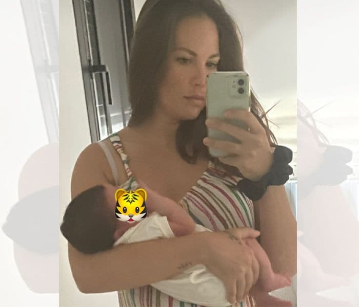 Jessica Bueno con su hijo Alejandro