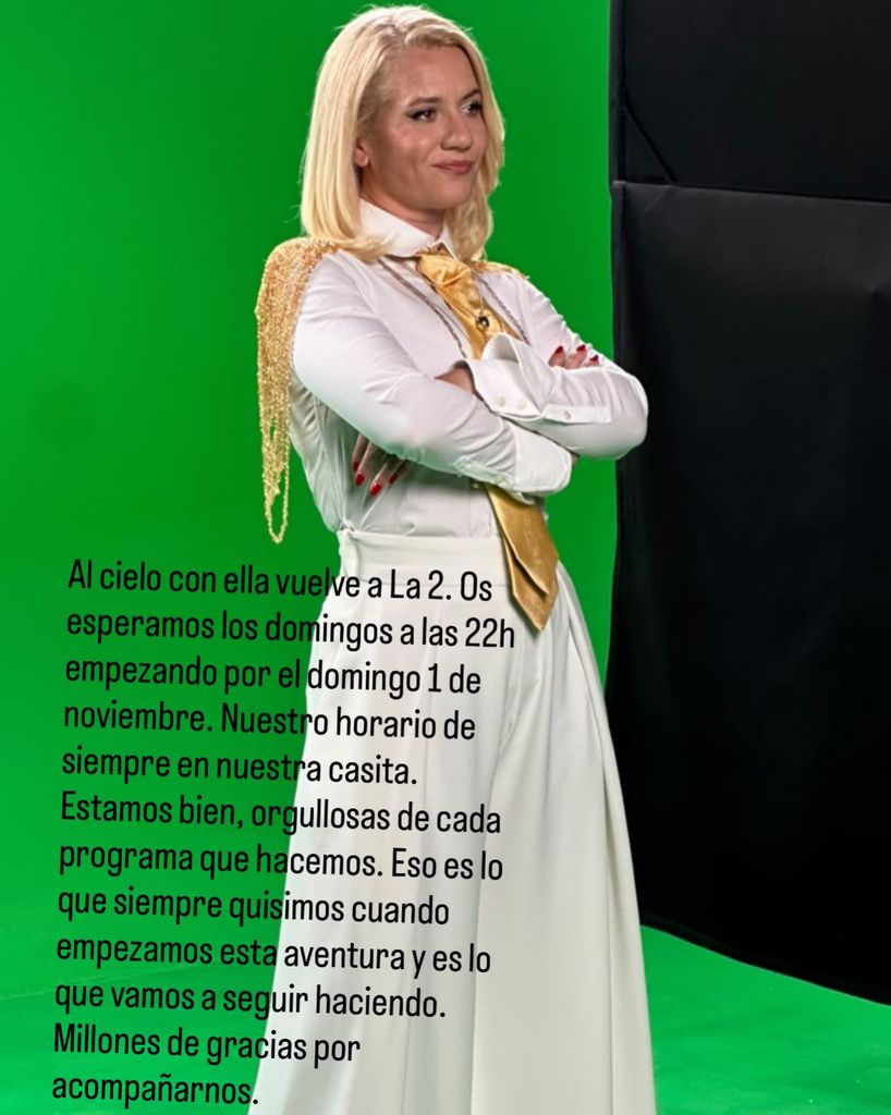 Así fue el comunicado de la presentadora en sus redes