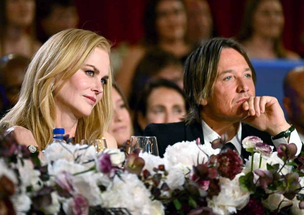 Nicole Kidman y Keith Urban en la gala AFI Life Achievement Award: A Tribute To Nicole Kidman en el Dolby Theatre de Los Ángeles en abril de 2024
