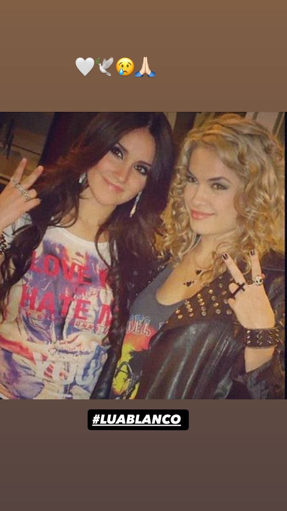 Dulce María recordó con cariño a Lua Blanco, quien interpretó a 'Roberta' en la versión brasileña