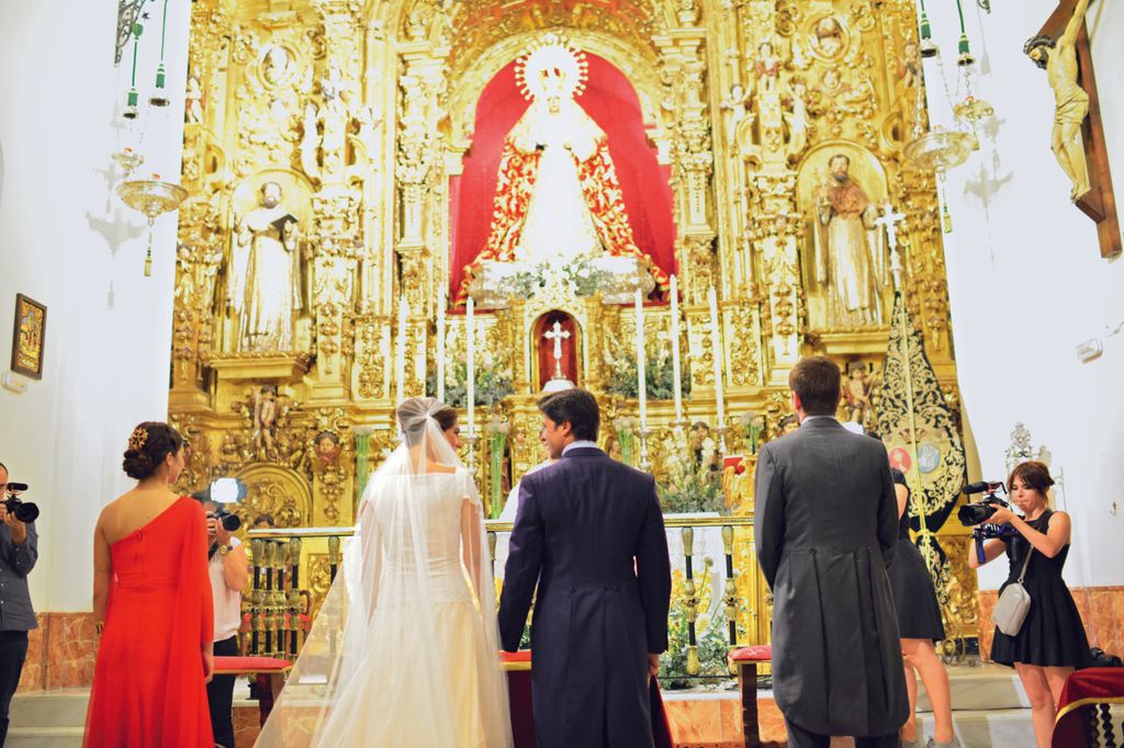 La boda religiosa de Lourdes Montes y Francisco Rivera en Sevilla (12 de julio de 2014).