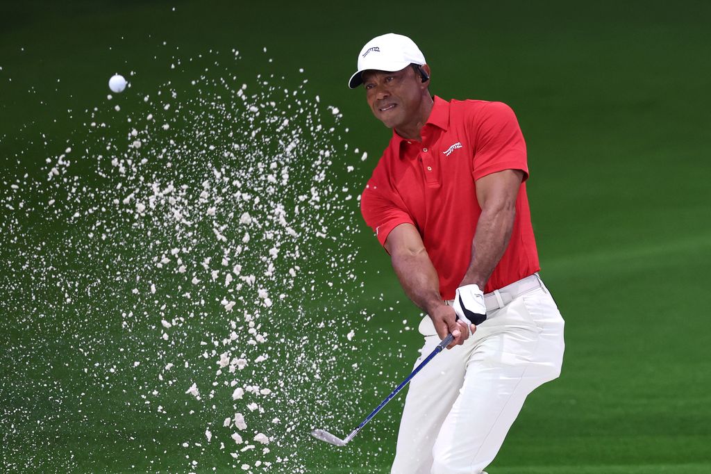 Tiger Woods de Jupiter Links Golf Club fue captado durante el partido en contra de Los Angeles Golf Club en el SoFi Center el pasado 24 de marzo, en Palm Beach Gardens, Florida.