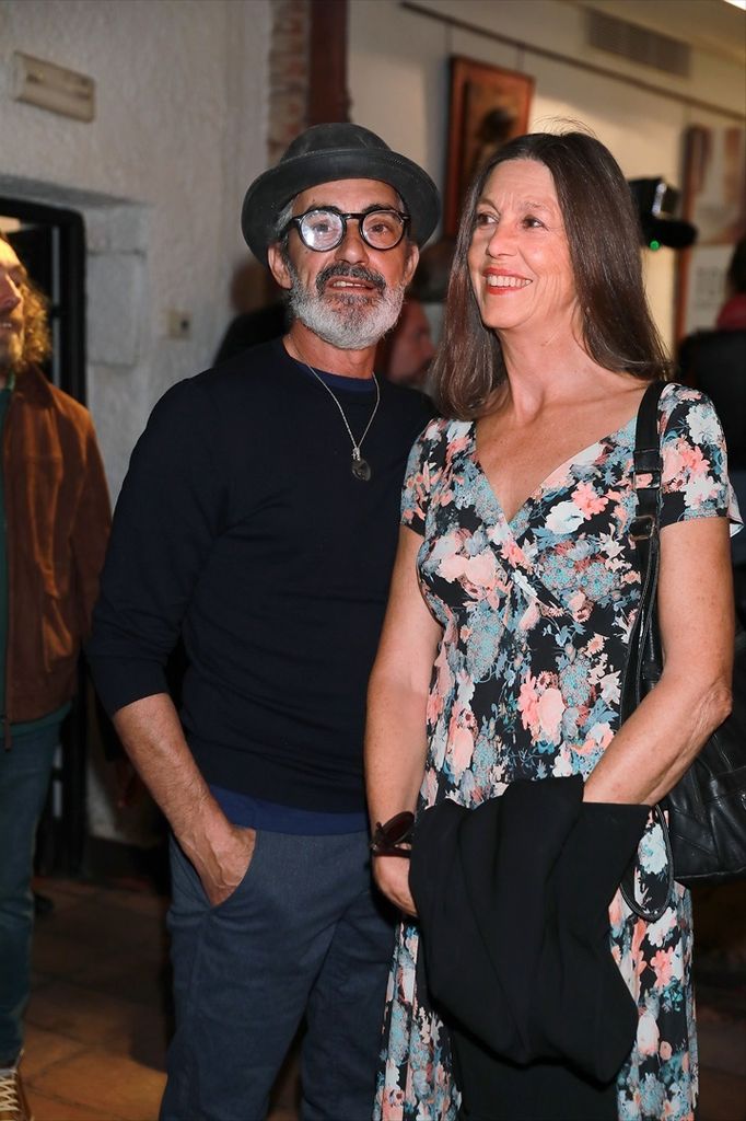 Miki Molina y su mujer, Sandra Blakstad, durante un concierto de Aranjuez en 2019