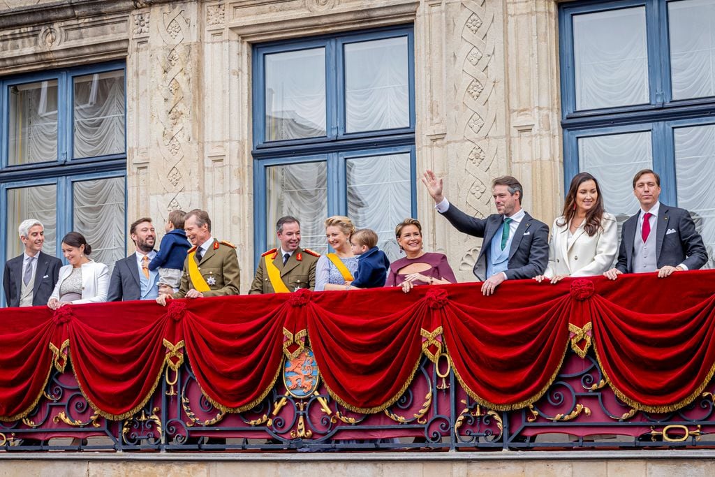Foto de la familia de los Grandes Duques de Luxemburgo