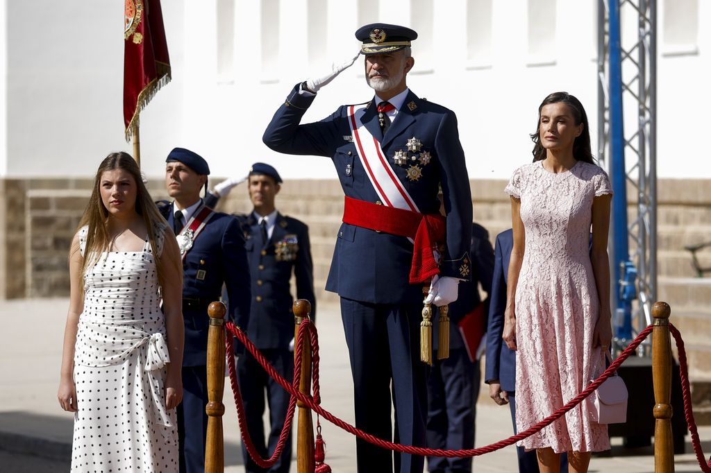 La Familia Real en la graduación de Leonor en el Ejército