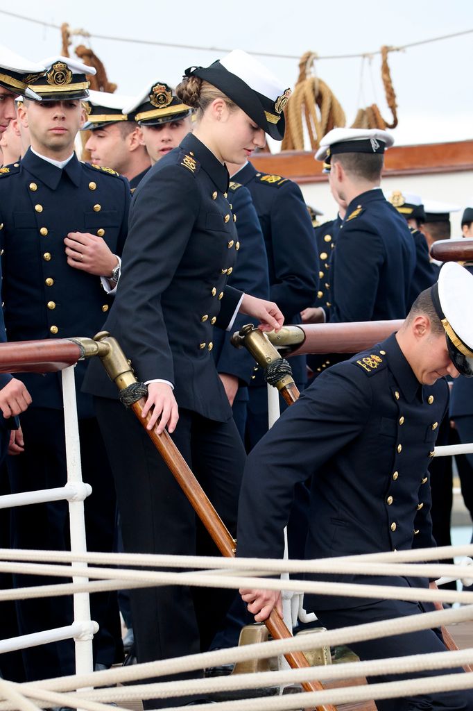 La princesa Leonor en Elcano