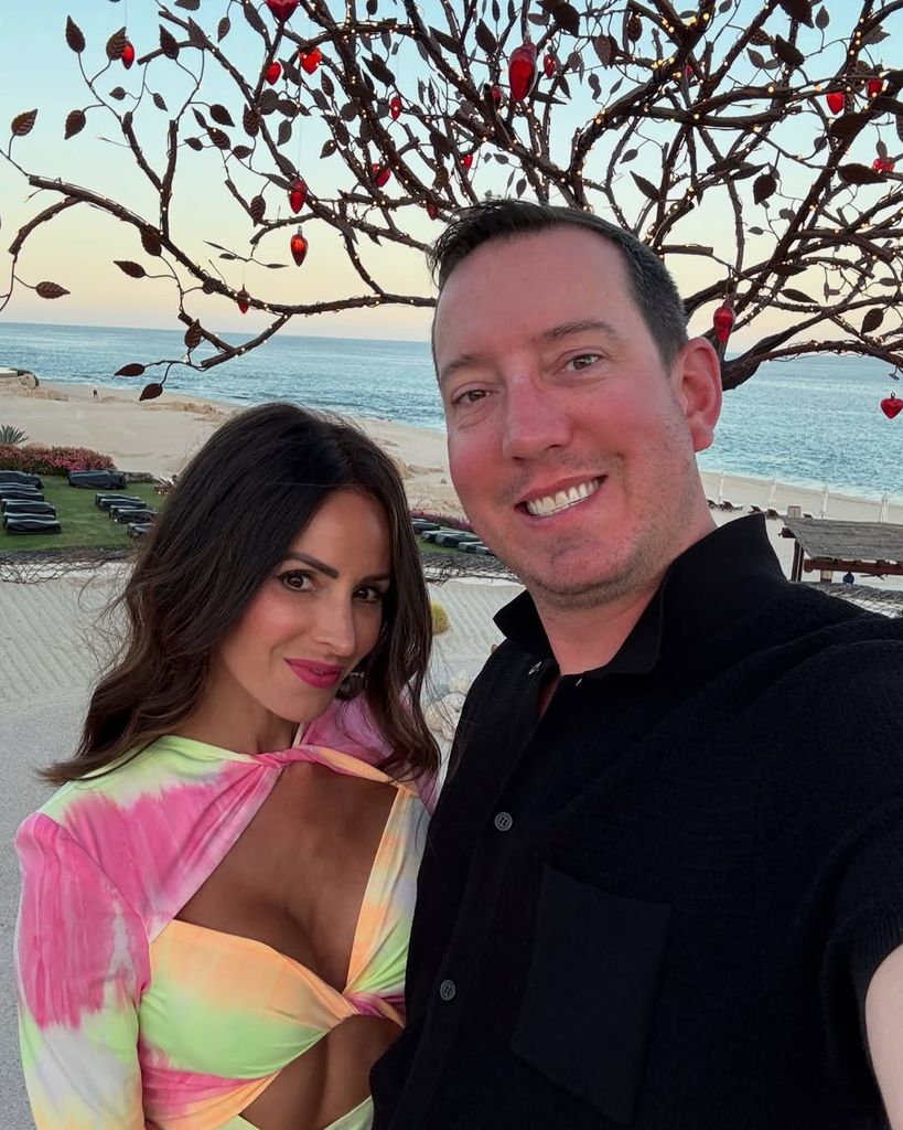Kyle Busch junto a su mujer Samantha