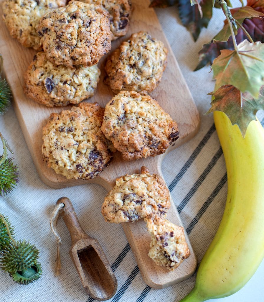 Frutas como el plátano son un buen 'aglutinante' para la preparación de galletas que no llevan harina.