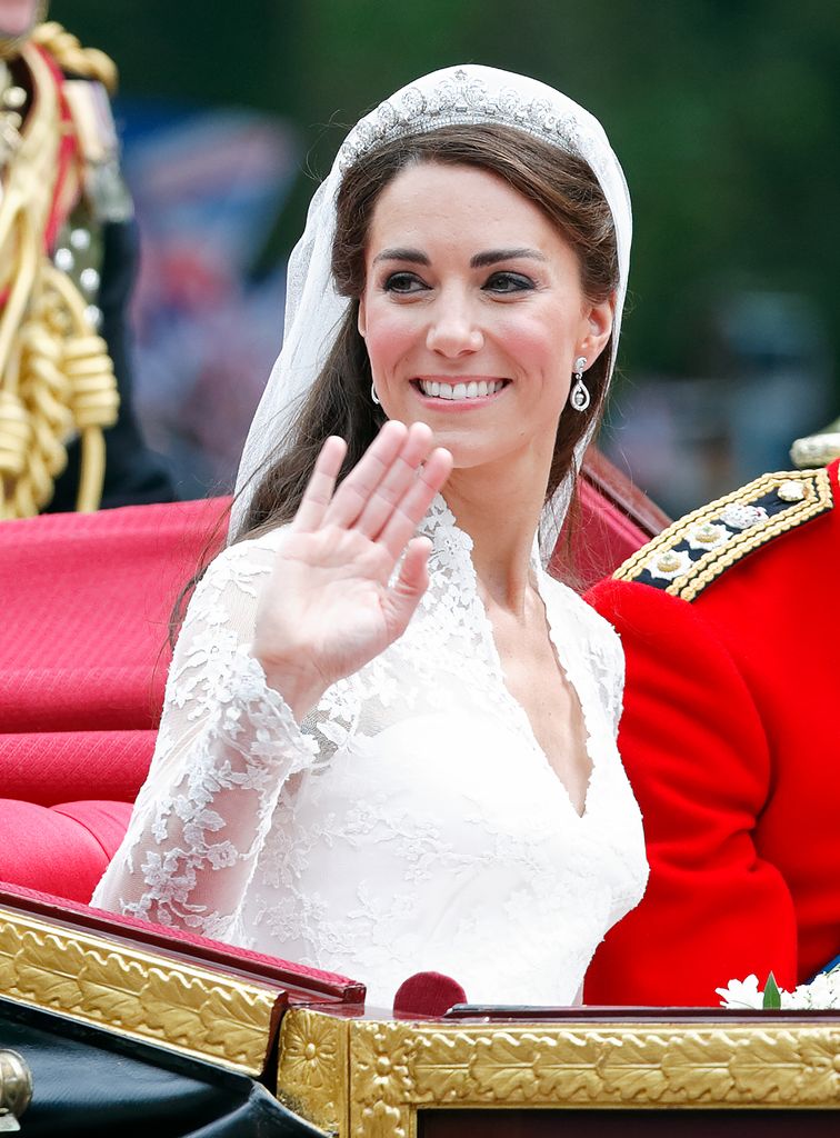 Según se informa, Kate tenía un ligero bronceado en aerosol antes del día de su boda