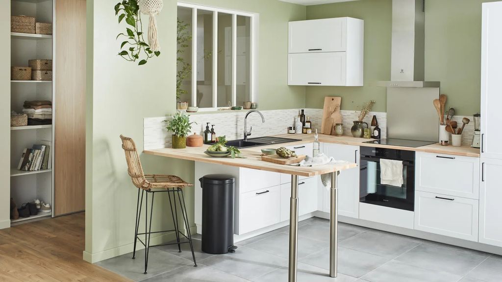 Cocina con barra