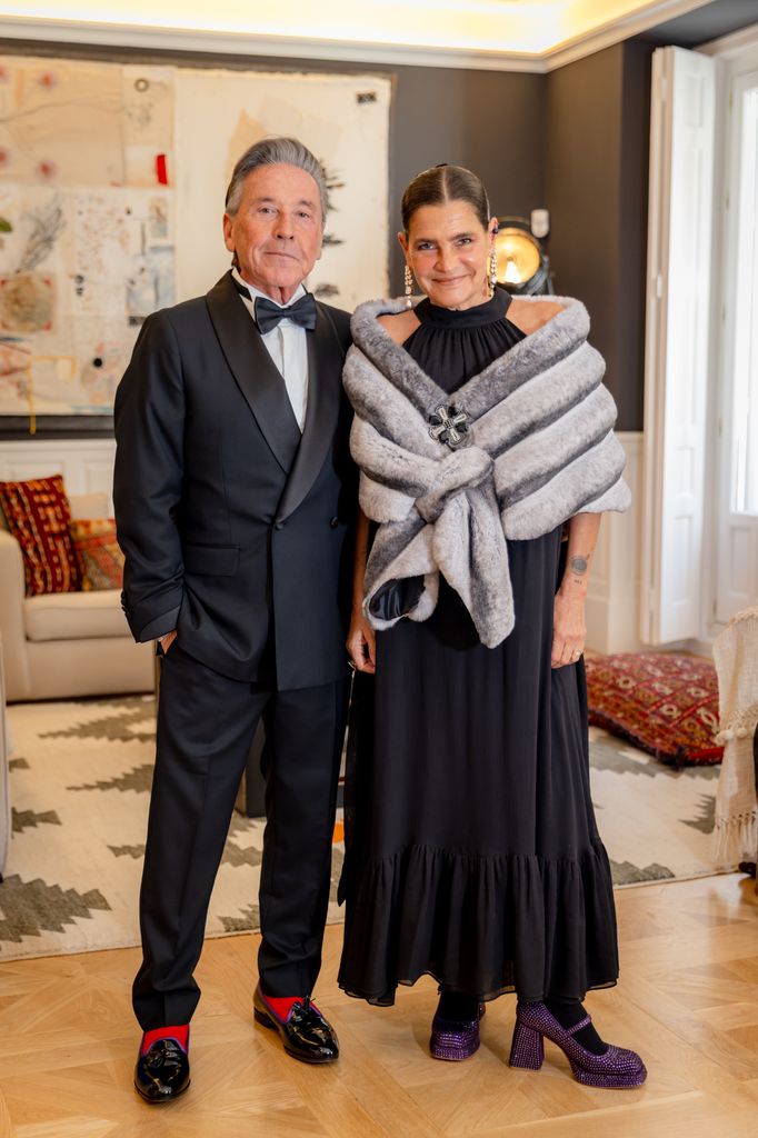 Ricardo Montaner posa antes de salir al escenario junto a su mujer Marlene Montaner