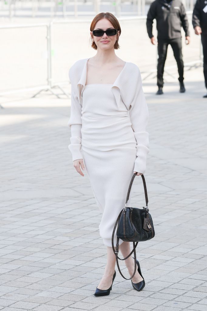 Emma Stone en el desfile de Louis Vuitton. 