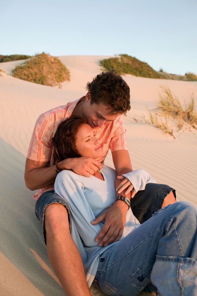 pareja playa