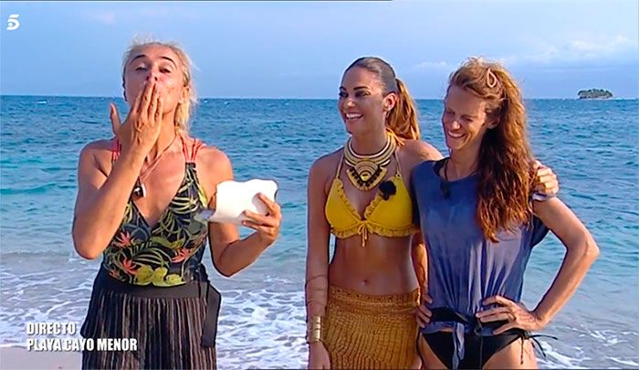 Ana María Aldón, Lara Álvarez y Elena Rodríguez en Supervivientes