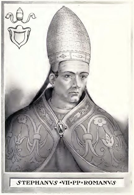 Ilustración del papa Esteban VI