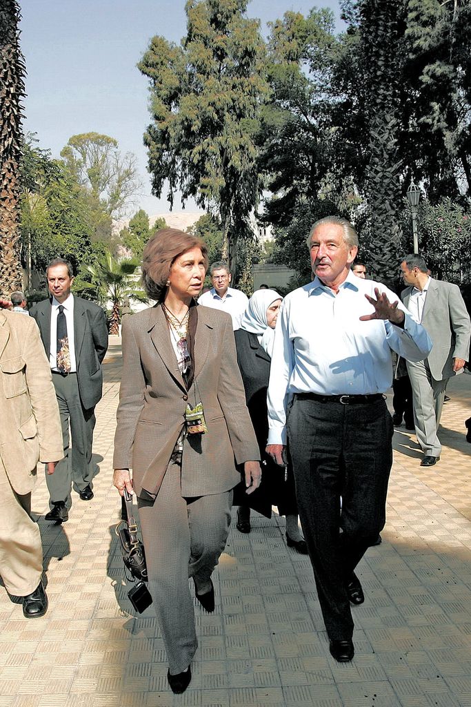 Sofía de Grecia en visita privada a Siria con su tío abuelo el príncipe Miguel de Grecia