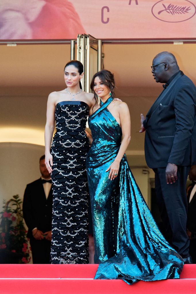 Renata Notni y Eva Longoria en el Festival de la Costa Azul. 