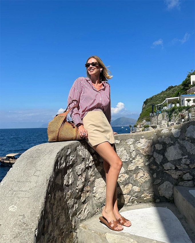 Los básicos de Zara y Mango que Chiara Ferragni ha llevado en su maleta a Capri