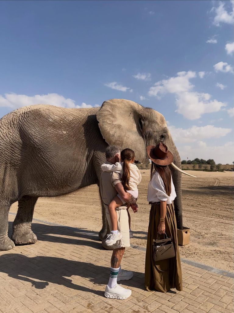 Gianluca Vacchi, Sharon Fonseca y su hija Blu Jerusalema vivieron una experiencia inolvidable.