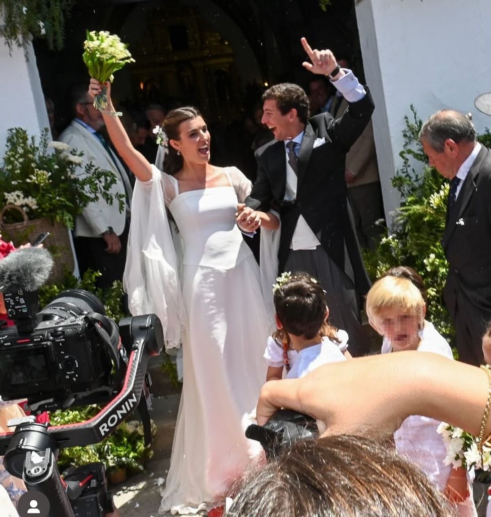 Patricia Cadaval en su boda