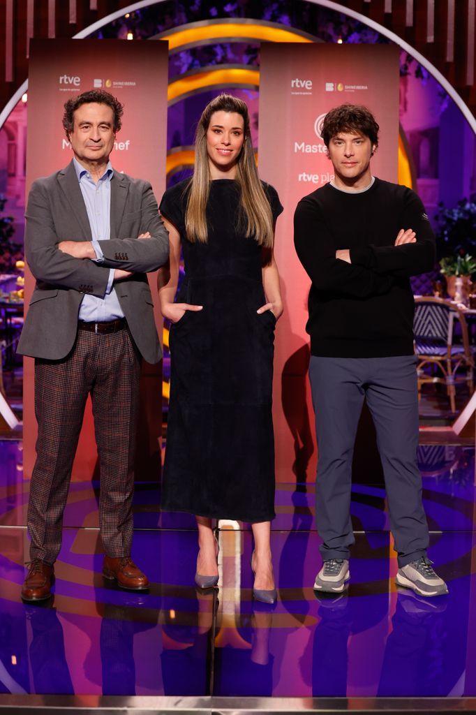 Jordi Cruz, Pepe Rodriguez y Marta Sanahuja en el estreno de Masterchef 14 en Madrid, el 26 de marzo de 2026