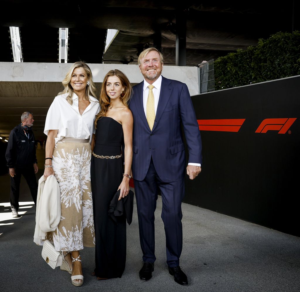 La reina Máxima con su hija, la princesa Alexia y el rey Guillermo Alejandro en el Gran Premio de Fórmula 1 en Zandvoort, 2026
