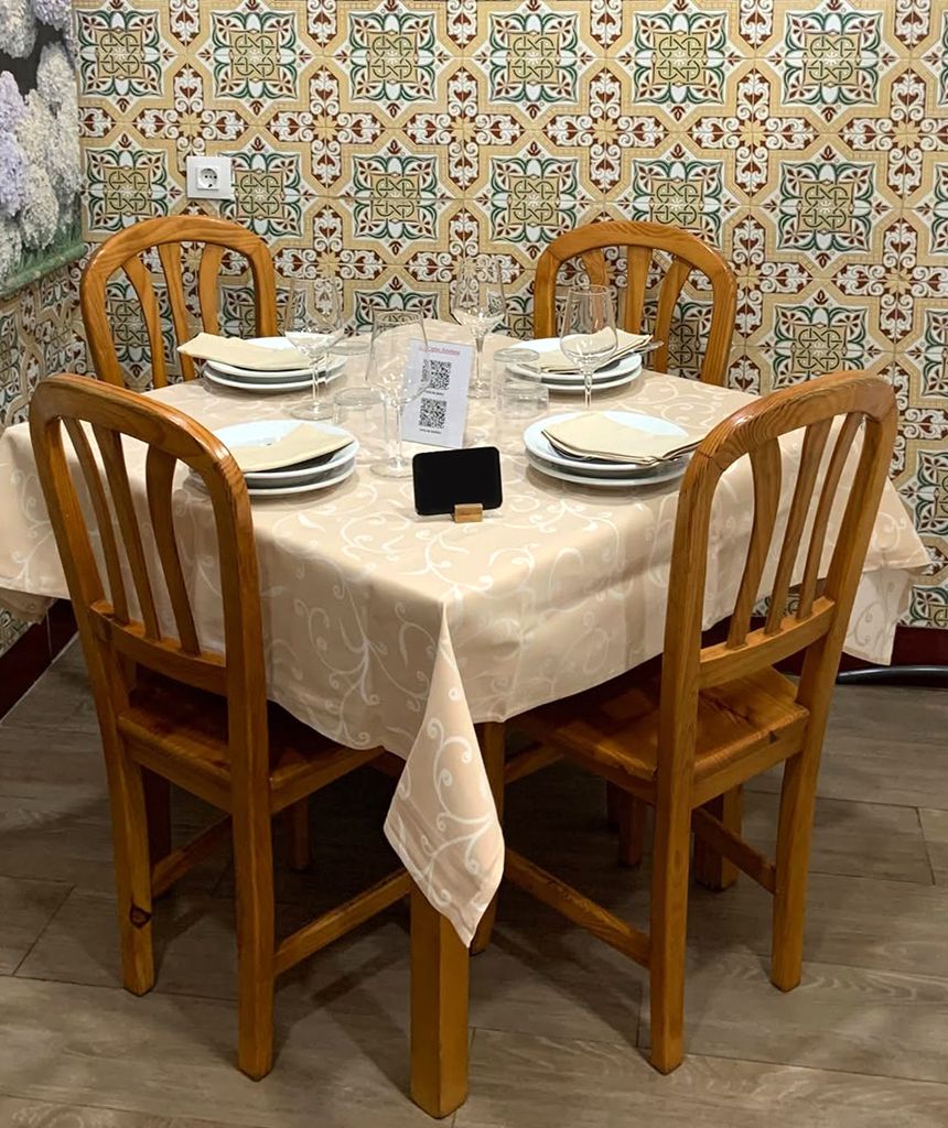 Uno de los rincones del comedor del restaurante.