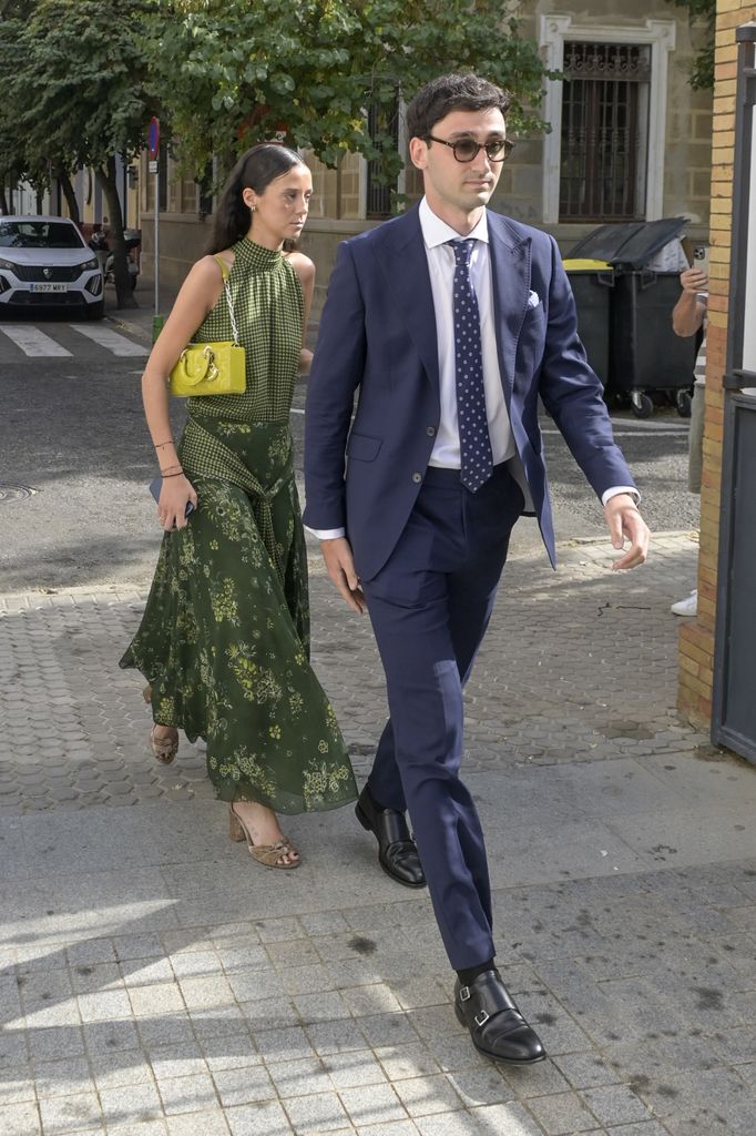 Victoria Federica y Jorge Navalpotro, en la boda de Carmen Laffón