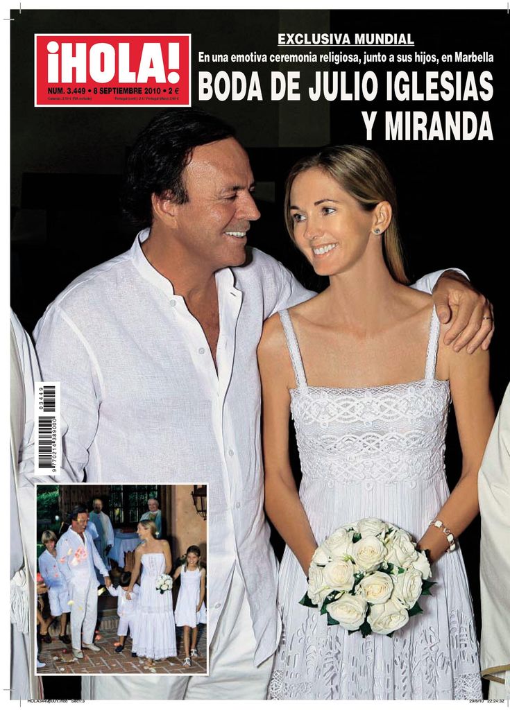 Hola 3449. Boda Julio Iglesias y Miranda