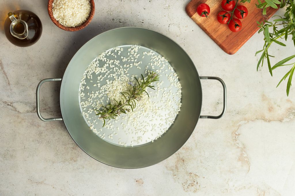 Arroz en paellera