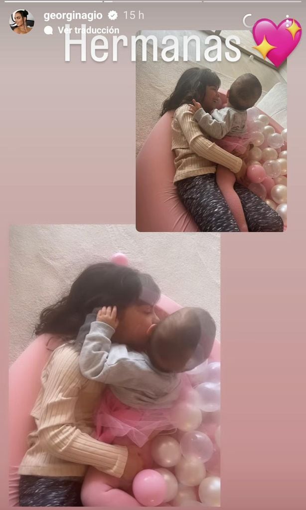 Eva y Bella Esmeralda, hijas de Georgina Rodríguez y Cristiano Ronaldo