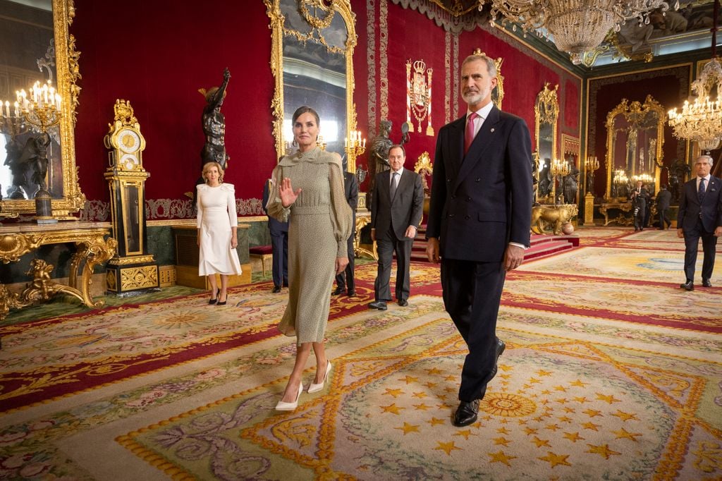Reyes Felipe y Letizia el 12 de octubre de 2022