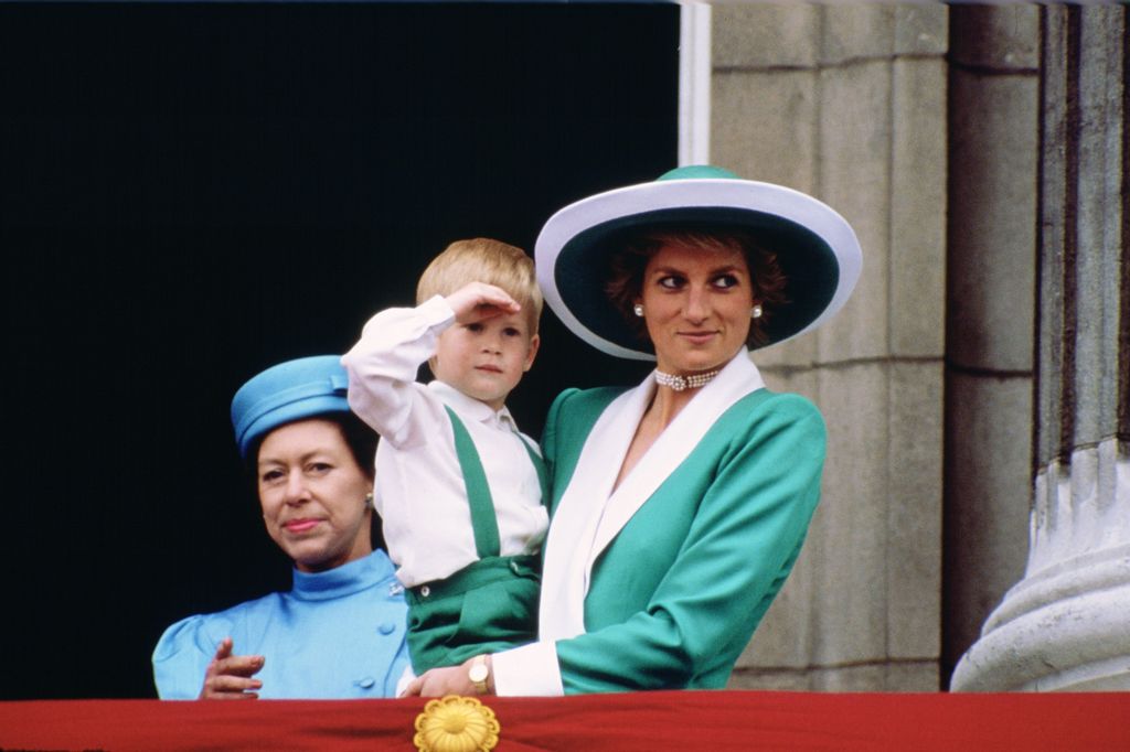 La princesa Diana en Trooping the Colour